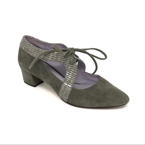 Johnston & Murphy Gray Suede Leather Heels 7 - Picture 1 of 8